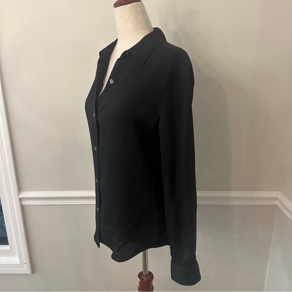 Theory Black Button-Up Blouse - Picture 3 of 6